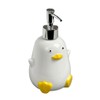 WAIT FLY Cute Duck Ceramic Soap Dispenser with Plasic Pump,