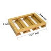 RIIPOO Wine Glass Rack Hangers Under Cabinet, Bamboo Wine Glasses