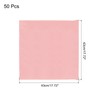 sourcing map 50pcs Rose Gold Satin Table Napkins Polyester Square
