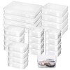 DIYEAH Small Clear Plastic Storage Container 24Pcs Storage Boxes with