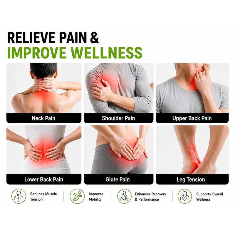 RelivaCore ReliefRoll Peanut Massage Ball High Density Foam Roller
