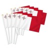 Pack of 25 Malta Handheld Flag, Maltese Decor Hand Held