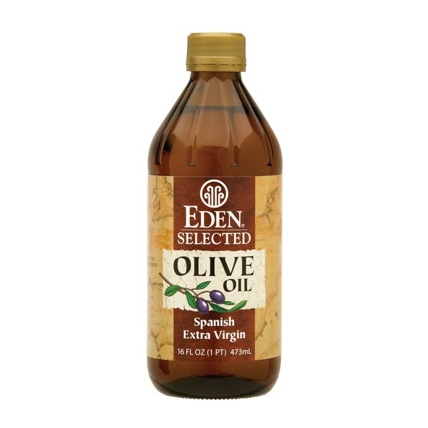 Eden Extra Virgin Olive Oil, 16 fl oz Amber Glass, Spanish, Cold Pressed