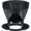 Melitta Coffee Maker, Single Cup Pour-Over Brewer, Black (Pack of