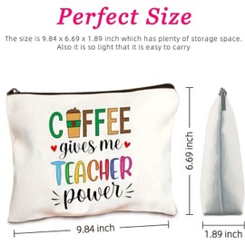 WZTWZ Coffee Bag, Survival Bag Makeup Bag with Zipper Gift Travel Bag Makeup Case Gift Unique