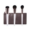 SIXPLUS White Pearl Face Makeup Brushes, Set of 3