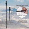 COSTWAY 2 Pack Telescopic Trekking Poles, Portable Aluminum Hiking Sticks,