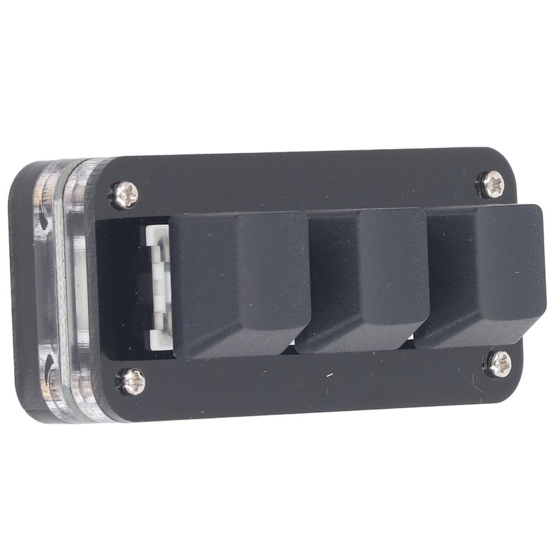 3 Key Mini Keypad Industrial USB Customized Blue Switch Programmable