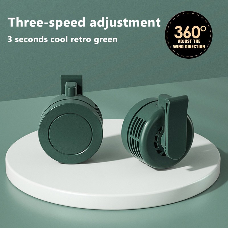 Portable Mini Fan Lightweight Clip On Fan USB Rechargeable Cooling