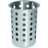 Cutlery basket Stainless steel round 9,7 cm, hight 13,7 cm