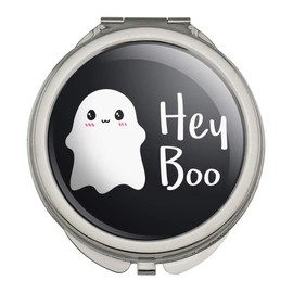 Hey Boo Cute Kawaii Ghost Compact Travel Purse Handbag Makeup Mirror