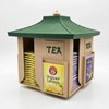 Rotating Japanese Tea Bag Organizer Dispenser - Pagoda Design, 360°