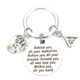 FRULX Fashion Baseball Bat Stainless Steel Keychain, Gift for Men, Unique Birthday Gift for Dad and Boyfriend, Friendship Gift, Also a Cool Keychain for Daily Use, Perfect for Sports Enthusiasts