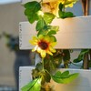 Sothuba Solar Sunflower String Lights Outdoor Waterproof, 16FT 50LED Artificial