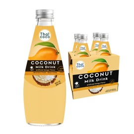 Thai Coco - Mango Coconut Milk Drink with Nata De Coco - 9.8 fl. oz. 4 Pk