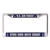U.S. Air Force Retired Senior Master Sergeant Chrome License Plate