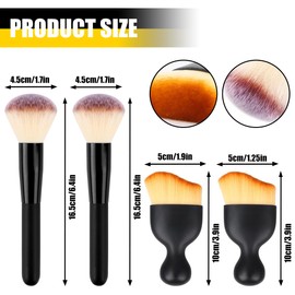 Encuryna Car Detailing Brush, Car Inner Cleaning Tool Soft Bristles Detailing Brush Dust Removal Brush Dirt Dust Clean Brushes for Car (Pack of 4)