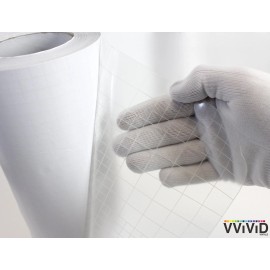 VViViD High Gloss Clear Vinyl Transfer Paper Self-Adhesive Roll W/Grid Backing