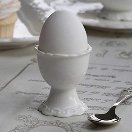 Chic Antique Provence Egg Cup Vintage White Country House Style Shabby
