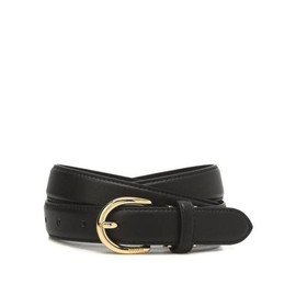 Hazzys (대구신세계)HAZZYS 블랙 가죽 금장버클 슬림 벨트 HJBE5E405BK (Daegu Shinsegae) HAZZYS Black Leather Gold Buckle Slim Belt HJBE5E405BK
