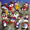 Tobin Lots of Fun Snowmen Ornaments Felt Applique Kit, 3-Inch