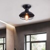 Qcyuui Rustic Ceiling Light Black, E27 Mini Ceiling Pendant Lighting,