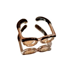 Dollhouse miniatures Glasses as an accessory for a dollhouse office with lenses