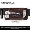 Topstache Knife Sheath, Handmade Knife Holster, Horizontal Carry Leather Sheath