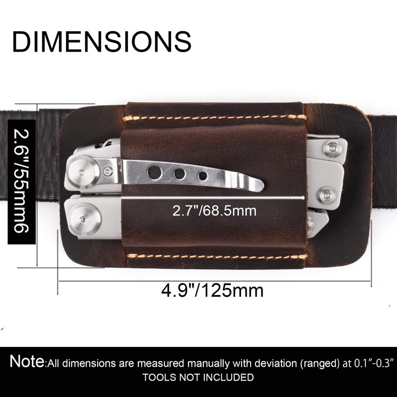 Topstache Knife Sheath, Handmade Knife Holster, Horizontal Carry Leather Sheath