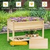S AFSTAR Raised Garden Bed with Wheels, 48" L X