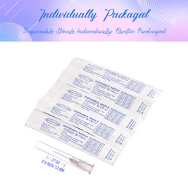 SHAOTONG 27 Gauge 1/2 Inch Luer Lock Accessories Disposable Lab Supplies, Pack of 100