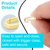 Winsyison 2pcs 18K Gold Plated Oval Necklace Connector, Brass Wedding