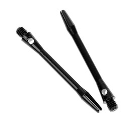 Colrid Pack of 15 Metal Dart Shafts, 35 mm Dart Shafts, Aluminium, Dart Shafts, Durable, with Standard 2BA Screw Thread, for Soft Darts and Steel Darts (Black 35 mm)