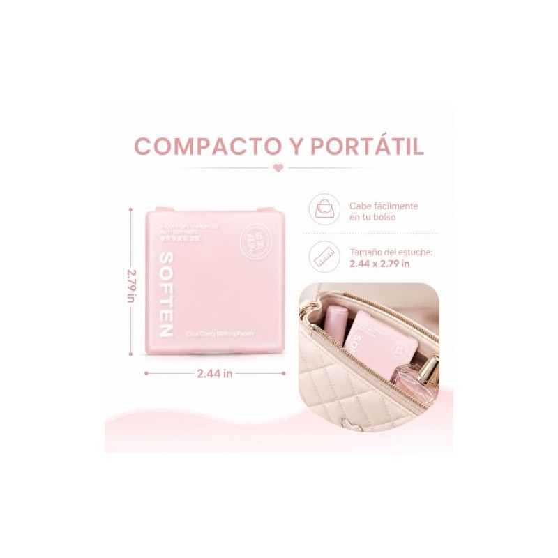 Hojas de Papeles Faciales de Arroz para Piel Grasa (1000