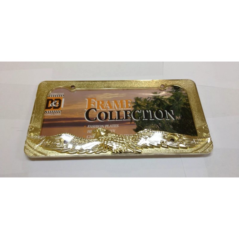 D&D EAGLE GOLD METAL LICENSE PLATE FRAME LPF-387G