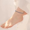 2/4/6PCS Black Obsidian Anklet Bracelets for Women Men Anti-Swelling Magnetictherapy