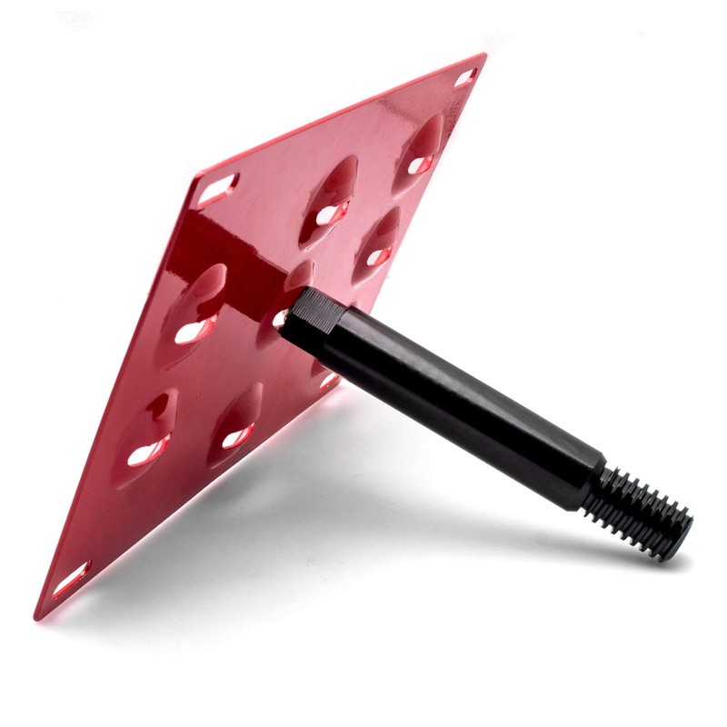 Xotic Tech Red Metal Front Bumper Tow Hook License Plate