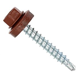 Twistec 292PVZ48x358004 Trapezoidal sheet metal screws 4.8 x 35 mm, RAL8004, 100 pieces, copper brown RAL 8004