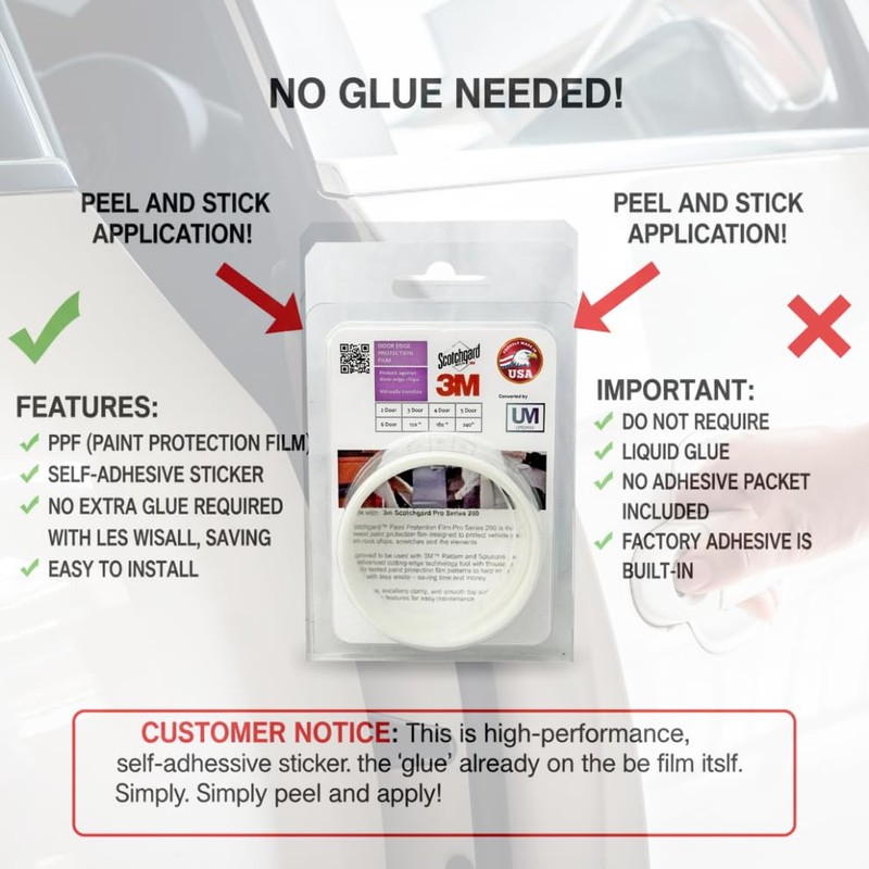 3M-2Door, Door Edge, Paint Protection Film, Scotch Guard, PPF 8mil