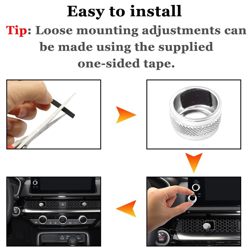 LOCOY Air Conditioning Vent Knob Cover for Honda Civic Accessories