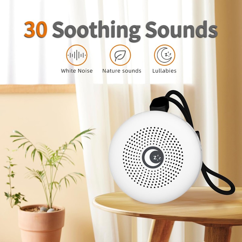 Sleepbox Sleep Sound Machine Portable Noise Machine with 30 Soothing