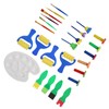 25Pcs Sponge Paint Brush Set Stamp Palette Kit Kids Graffiti