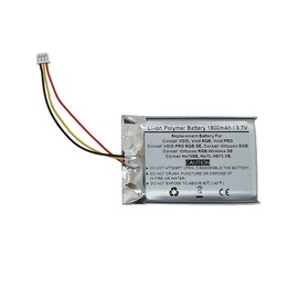 1800 mAh 3.7 V batería de repuesto para Void Void PRO Virtuoso RGB inalámbrico SE Void RGB Void PRO RGB SE HS75 XB Hs70SE Hs70 Virtuoso RGB Void Pro RGB-Dolby 7.1 auriculares de sonido envolvente