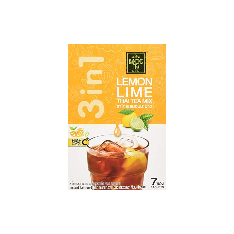 Ranong Tea 3 in 1 Lemon Lime Thai Tea Mix