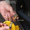 Brass Air Chuck with Lock-on Clip Male Pneumatic Air Hose