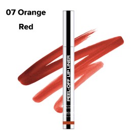 JIMYAUQIN Peel-Off Matte Lip Stain - Long-Lasting Lip Liner Tattoo, Waterproof & Transfer-Proof for All Skin Types (Orange Red, 1Pc)