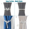IAGORYUE Curtain Tie backs 4 Pcs Metal TieBacks with Classy