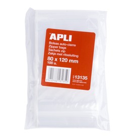 Apli Self Retracting Sports Bag - 80 x 120mm - Pack of 100 -