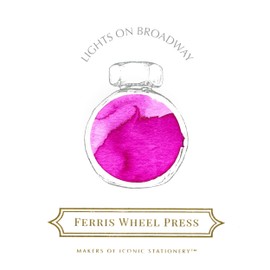 Ferris Wheel Press Ink, Everyday Ink Collection, Lights on Broadway, Electric Purple, 38ml Fountain Pen Ink Bottle