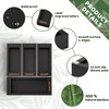 DALSHABET Bamboo Storage Bag Organizer for Kitchen Drawer, 4 Separate